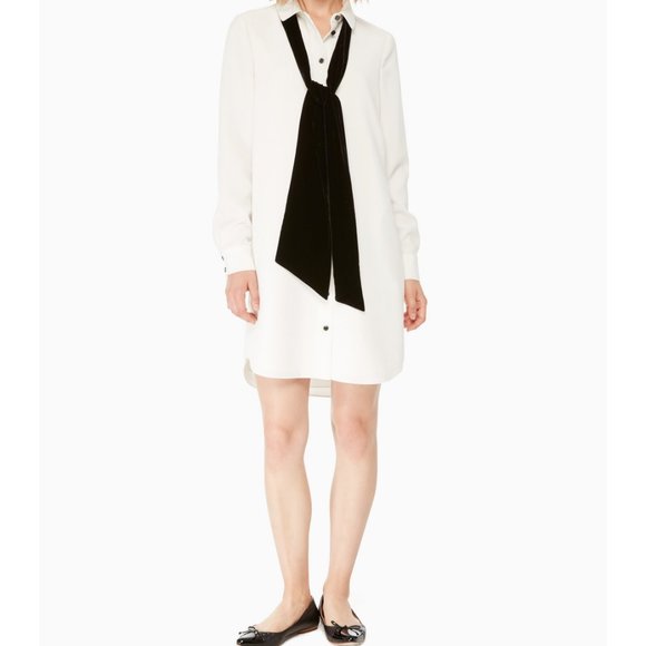 Kate Spade Velvet Tie Griffin Dress 6 - Picture 2 of 13